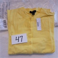 J Crew Yellow Sweater, Size XL