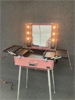 TRAVELING COSMETIC/MAKE UP STATION WITH