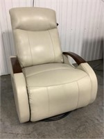 Leather BarcaLounger Swivel Power Reclining Glider