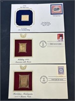 3 22 Karat Gold Stamp Replicas