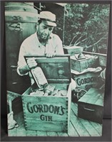 Humphrey Bogart Gordons Gin Advertising Poster