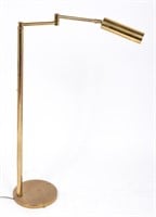 Koch & Lowy "Omi" Brass Swing Arm Floor Lamp