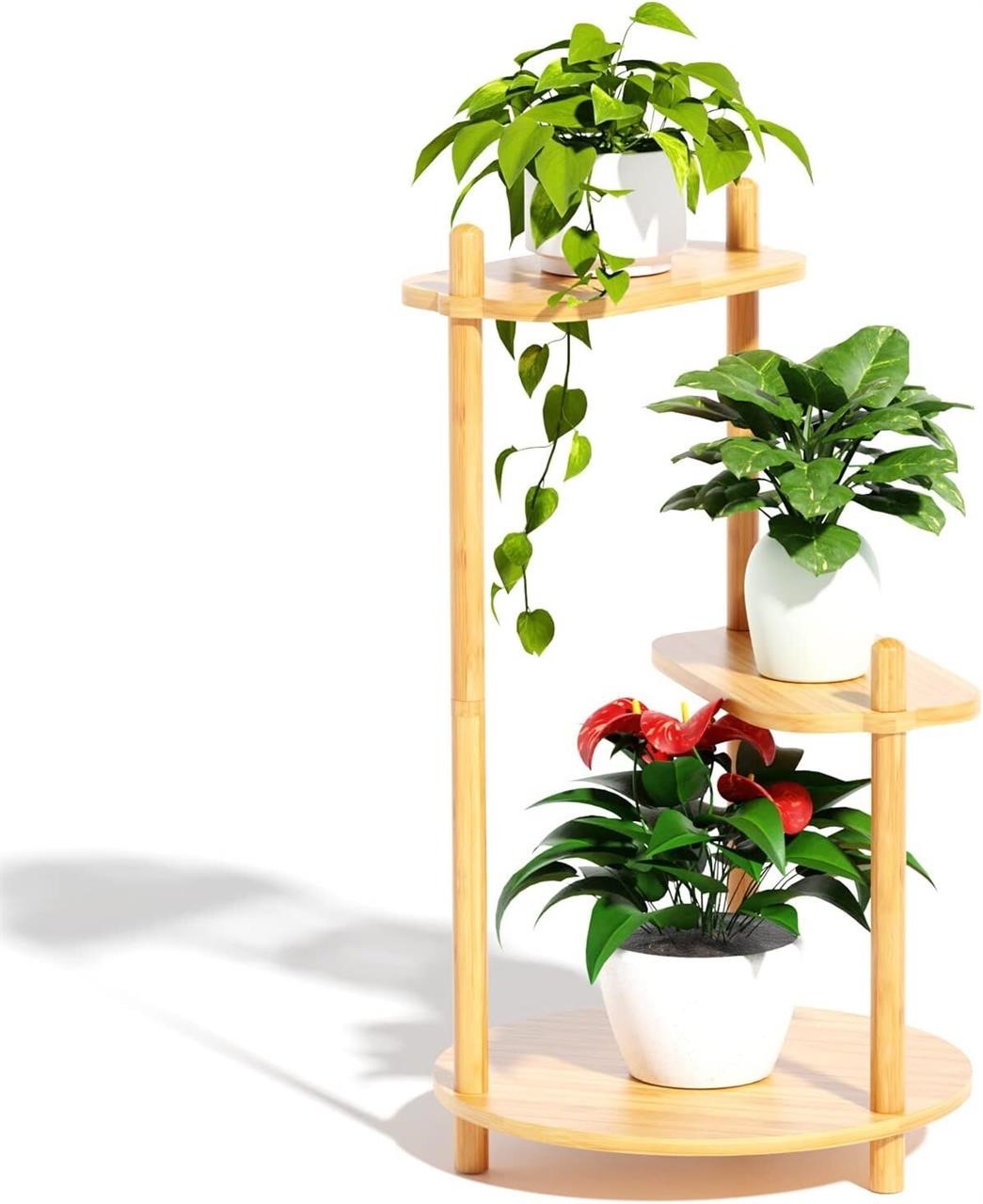 Enisudo 3 Tier Plant Stand Indoor/Outdoor Use