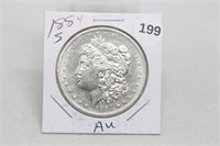 1884S AU Morgan Silver Dollar