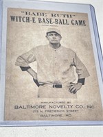 Babe Ruth Witch-E Baseball Game Card