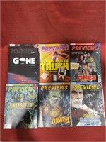 6 previews comic catalogs