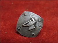 Sterling silver NWBA Northwest Blacksmiths pin.
