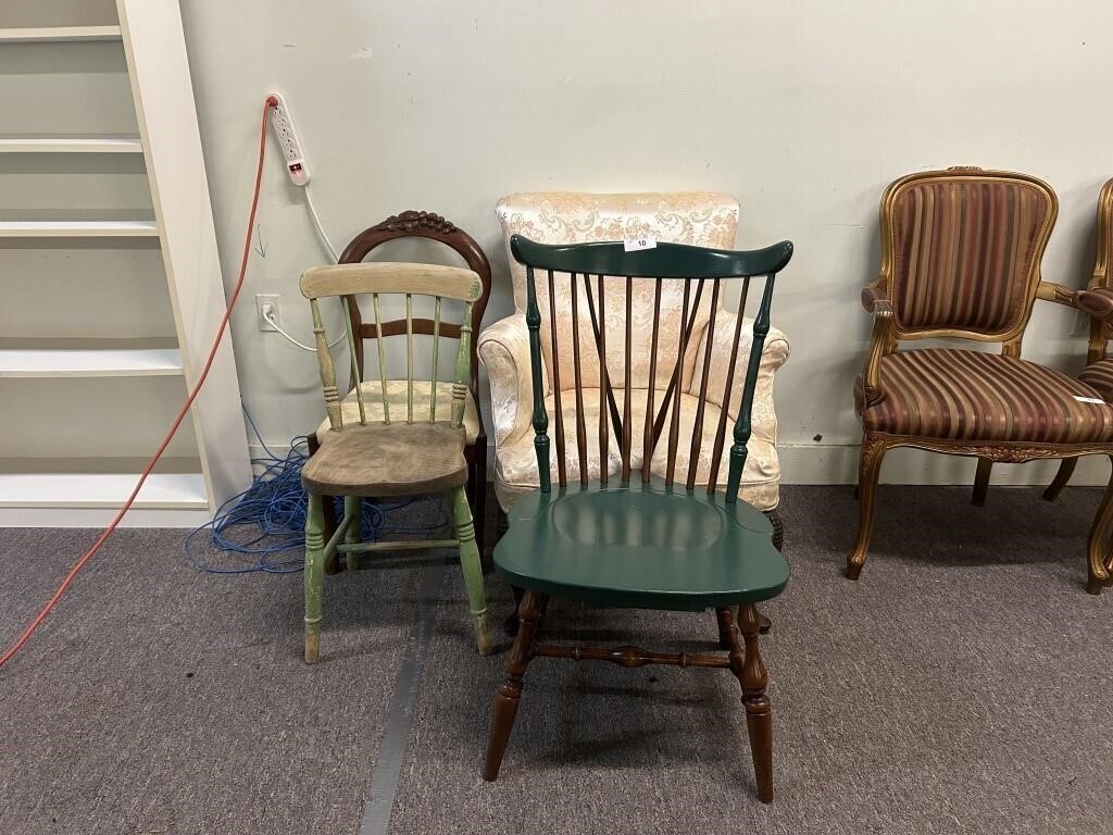 Lot Of 4 Vintage Chairs