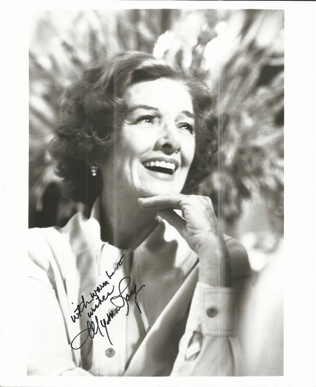 Myrna Loy signed photo