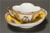 19th Century German Porcelain Cup and Saucer,