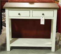 Lot #2256 - Contemporary two drawer open center