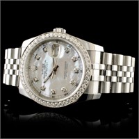 36MM Rolex DateJust 116234 1.35ct Diamonds Watch
