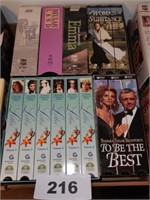 FLAT OF BOXED SET VHS TAPES