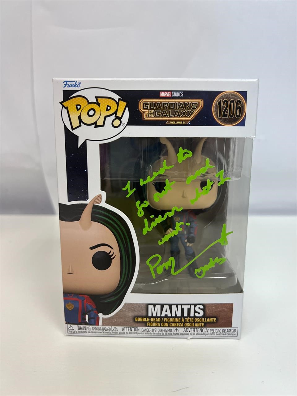 Autograph COA Funko Pop #1206