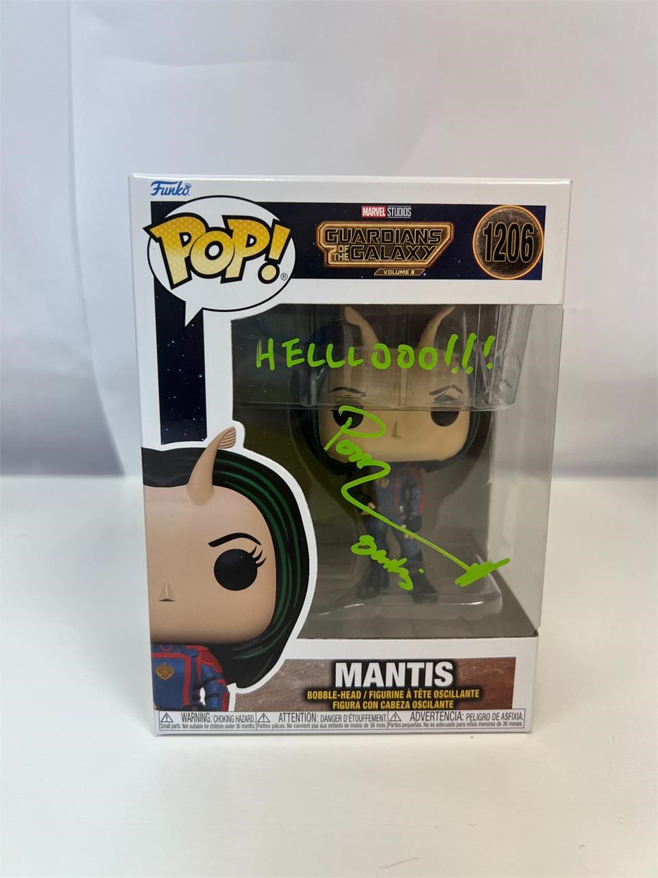 Autograph COA Funko Pop #1206