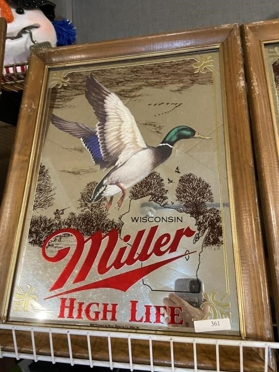 Miller high life mirror duck