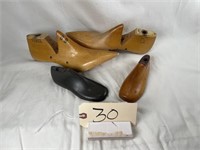 4 Wooden Shoe Forms