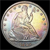 1843 Seated Liberty Half Dollar CHOICE BU