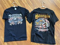 (2) sturgis Rylee T-shirts size small and medium