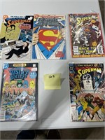 COMIC BOOKS! Justice Society, Superman 5 Books