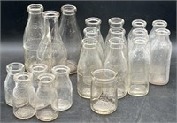 (SM) Vintage Bowman Dairy Milk Bottles 20 Bottles