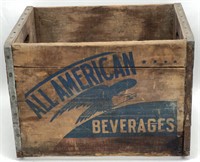 (SM) All American Beverages Wood Box 17x12x12