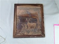 Copper Art Wildlife Deer Art, measures 12x14