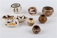 Lot of Mini Native American Pottery Acoma