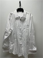 SIZE 34-35 MEN'S WHITE DRESS SHIRT REGULAR FIT