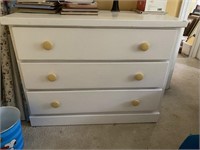Vintage Painted Wood Chest of Drawers