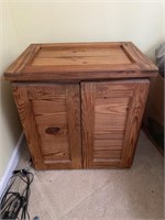 Vintage Pine Crate & Barrel Cabinet