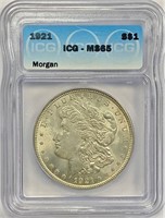 1921 Morgan Silver Dollar MS -65