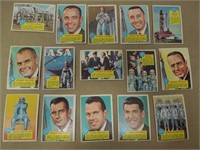 LOT OF 15 1963 TOPPS ASTRONAUTS TRADING CARDS