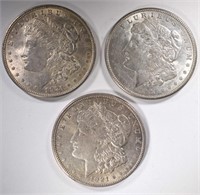 1921 P, D & S MORGAN DOLLARS