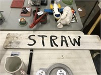 Straw Wooden Sign