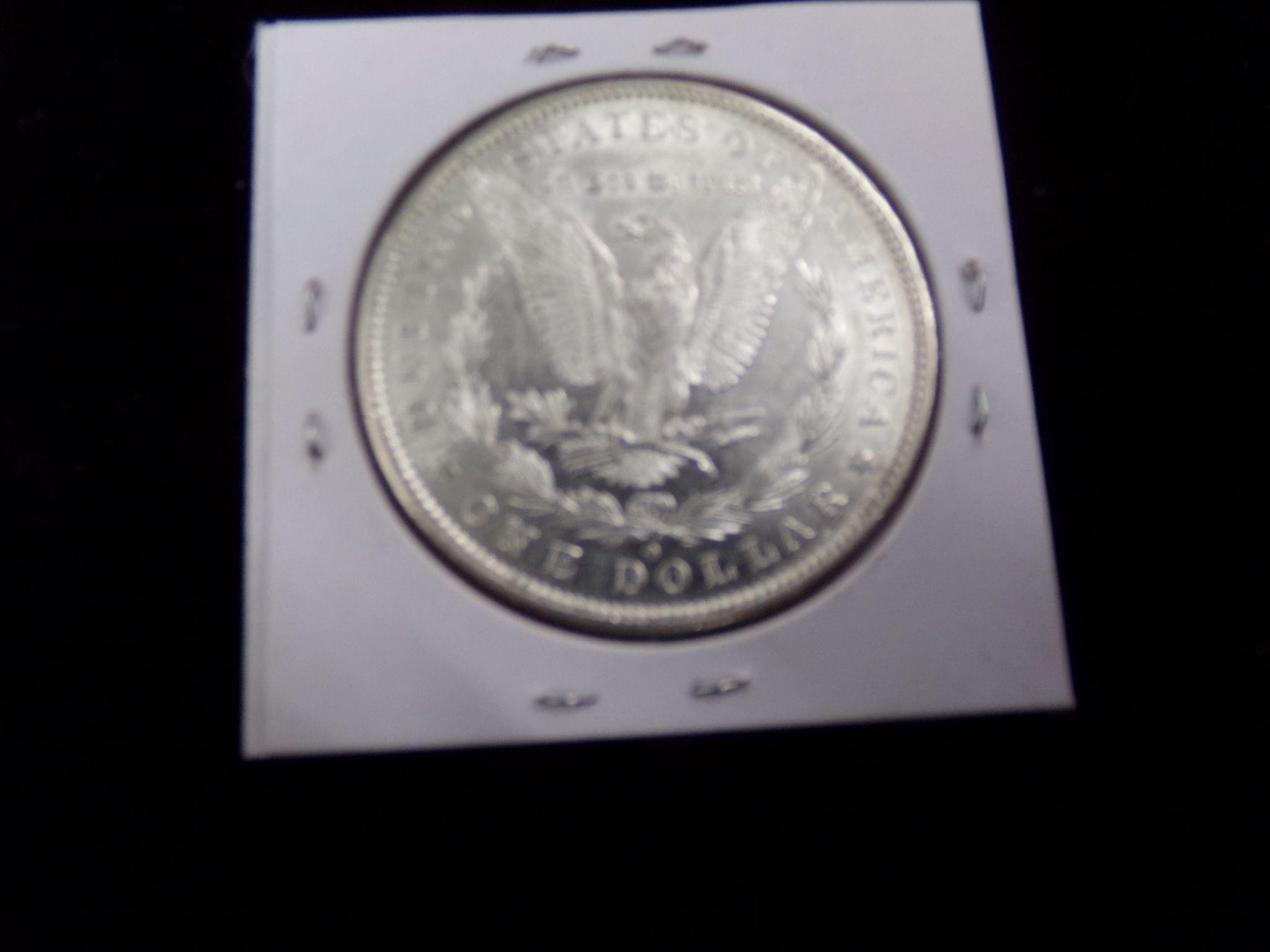 1881 o Morgan silver dollar
