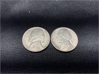 2 Nice Silver War Nickels