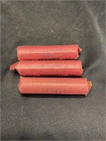3 Rolls of 1935/37/39 Lincoln Cents