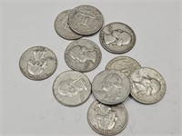 62D Silver Washington   10 Quarter Coins
