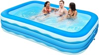 Inflatable Pool, 118 x 72 20in Full-Sized Family