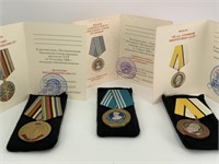 Lot of 3 Russian Medals