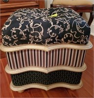 UPHOLSTERED FOOT STOOL