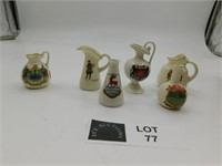 LOT OF 6 ENGLISH CREST WARE