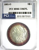 1881-O Morgan MS65 DMPL LISTS $8500