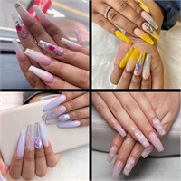 Clear Coffin Nails Tips