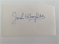 John Bromfield original signature