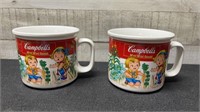 2 Vintage Campbell's Soup Mugs