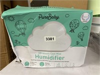 Pure baby ultrasonic cool mist humidifier box has