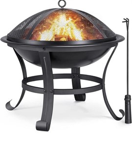 YAHEETECH FIRE PIT, 22IN FIRE PIT OUTDOOR WOOD