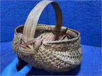 Antique gathering basket #1